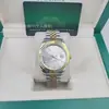 Reloj de Pulsera de Acero Oyster Log para Hombre Reloj de Cuarzo con Manecillas Correa de Acero Sólido Log Verde Reloj con Calendario