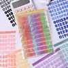 Adesivos Coloridos Alfanuméricos em Inglês para Caderno de Bolso Material para Caderno Álbum de Fotos Guka Colagem de Cânhamo Decorativa Adesivos DIY