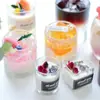 Uma Variedade de Copos de Vidro Transparentes Criativos para Velas de Aromaterapia Sem Fogo, Copo de Vidro para Velas de Aromaterapia DIY, Castiçal