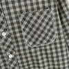 Foto Real de Camisa a Cuadros 2026 para Mujer con Solapas de Color Contrastante, Corte Holgado Versátil Casual, Efecto Adelgazante, Nueva Camisa de Manga Larga de Otoño para Mujer