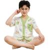 Pijamas para Niñas Verano Algodón Nube para Niños Manga Corta Delgadas Niñitas Niños Grandes Verano Conjunto de Ropa para el Hogar