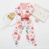 Lenço de Seda Versátil de 96 cm de Comprimento com Laço, Fita Floral e Fita Decorativa para Amarrar no Cabelo ou Decorar Bolsas como Lembrança