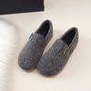 Novas Chinelos Peludos de Solado Grosso para Mulheres para o Inverno de 2026, Chinelos de Algodão Fechados para Uso Externo, Sapatos Modernos Retrô Estilo Birkenstock para Mulheres