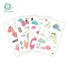 Pegatinas de Tatuaje de Dibujos Animados para Niños, Mundo de Dinosaurios Luminoso, Pegatinas Temporales Impermeables para Cara de Niños y Niñas, Stock Listo Transfronterizo