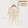 Roupas de bebê recém-nascido macacão de verão algodão enrugado 0-3 meses bebê recém-nascido monge desossado borboleta ha