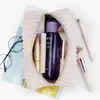 Bolsa de Maquiagem de Veludo com Padrão Vertical de Veludo para Toalha de Moda Bolsa de Maquiagem Compacta para Batom de Mão Bolsa de Presente