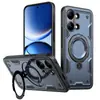 Funda magnética para teléfono adecuada para Xiaomi Pocox8 Pro con soporte de anillo giratorio y funda antigolpes para Redmi Turbo5 Max