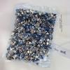 1440 Piezas de Joyería de Diamantes Planos para Uñas, Lujo Ligero, Elegantes Diamantes Azules para Uñas en Forma de Ojo de Caballo Torcido Mini Grandes y Pequeños