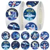 500 Adesivos em Rolo de Astronauta Espaço Brinquedos Infantis Adesivos de Recompensa Papelaria de Escritório Adesivos Decorativos do Universo