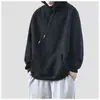 Sudadera casual de forro polar para hombre, talla grande, corte holgado, otoño/invierno 2026, adecuada para comercio electrónico transfronterizo y grandes almacenes