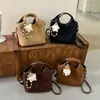 Bolsa bucket da moda para mulheres, nova coleção 2026, estilo retrô, adequada para o uso diário, design simples, ideal para o trajeto diário, e pode ser usada como bolsa de ombro ou bolsa transversal