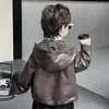 Chaqueta de Cuero para Niños Primavera y Otoño 2026 Nuevo Estilo Coreano Chaqueta Fresca y Elegante para Niños y Niños Pequeños Moda de Otoño