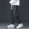 Pantalones Deportivos para Hombres Adolescentes 2025 Nuevo Primavera y Otoño Ajuste Holgado Patchwork Puños Pantalones Largos Casuales Pana Pantalones de Chándal