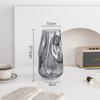 Nicho de vidrio neto sala de estar secado de flores arreglo floral vidrio agua hortensia rojo transparente simple cultivo decoración flor seca transparente
