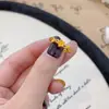 Anillo Popular Flor de Durazno Retorcido de Xiaohongshu, Nuevo Anillo Estilo Chino, Diseño de Nicho, Nuevo Anillo Abierto de Moda para Mujer