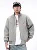 Marca Americana de Moda Transfronteriza Chaqueta Motociclista Desestructurada de Piel Sintética Ropa de Abrigo para Hombres y Mujeres Retro Holgada Versátil Chaqueta Casual para Pareja