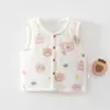 Chaleco de Oso de Manzana para Bebé para Otoño e Invierno, Chaleco para Recién Nacidos, Algodón de 120g, Chaleco para Bebés y Niños Pequeños para Mantener el Calor