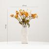 Shumen Floristería Flor Artificial de Manzanilla Flor Falsa Decoración Jarrón Cerámico Retro Arreglo Floral Decoración Decoración de Gama Alta