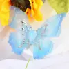 Nuevas Cuentas de Resina de Gama Alta con Forma de Mariposa Incrustada de Diamantes y Agujero Recto con Tul para Cadena de Teléfono, Llavero, Cadena de Bolso, Accesorios de Joyería DIY