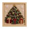 Kit de Pintura Feltro Tecido de Natal 3D Família Pai-Filho Feito à Mão Decoração 3D Sem Cola Decoração Criativa de Natal