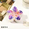Nuevo Clip de Huevo con Flores Qiyue Moda Impresión UV Pasador de Orquídea Florale Clip de Tiburón Creativo Europeo y Americano