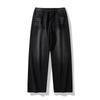 [Controle de Preço 89] Calça Jeans Lavada Retrô Masculina Quatro Estações Nova Solta de Perna Larga Reta Alta Casual