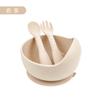 Tigela e Colher de Silicone para Alimentação Infantil Tigela Caracol Ventosa Tigela Infantil Suplemento Alimentar para Bebê Tigela de Ventosa de Silicone