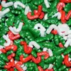Decorações Populares de Bolo com Contas de Doce de Natal: Cabeça do Papai Noel, Sino Dourado, Figuras de Doce, Etiquetas de Doce, Enfeites Comestíveis para Sobremesa