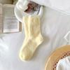 Calcetines de invierno de terciopelo de visón para mujer, calcetines gruesos de tubo alto con forro polar para otoño e invierno, calcetines cálidos de invierno para el suelo, calcetines de luna, calcetines apilados