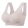 Nuevo Estilo Sujetador Push-Up Strapless Cómodo para Mujeres de Mediana Edad y Mayores, Transpirable e Inalámbrico, con Soporte Lateral para el Pecho