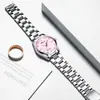 CHENXI esfera de nácar correa de acero reloj para mujer fabricante mayorista luminoso impermeable transmisión en vivo transfronteriza con incrustaciones de diamantes moda reloj de cuarzo