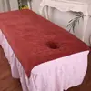 Sábana con Agujero Grande para la Cara, Toalla de Baño con Agujero para el Cuidado de la Piel, Absorbe el Agua Rápidamente, No Suelta Pelusa, Cama de Masaje, Engrosada
