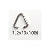 Apertura y Cierre de Hebilla Triangular Gancho de Hierro Acero Inoxidable Llavero Joyería Muñeca Hebilla Colgante para Muñeca Accesorios de Joyería DIY