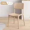 Silla Moderna Minimalista para el Hogar, Cómoda para Estar Sentado Mucho Tiempo, Silla de Comedor con Respaldo, Silla de Plástico para Mesa de Comedor, Taburete Cómodo con Respaldo Engrosado para Uso en el Hogar