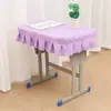 Paño para Escritorio de Estudiantes de Primaria y Secundaria Antideslizante y Resistente al Desgaste Cubierta para Escritorio de Aula Escolar Al por Mayor Morado Claro 60*40cm Estilo Abierto