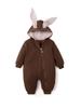Ropa infantil para niños y niñas bebé 0-2 años traje unido cálido manga larga traje de escalada para bebé para otoño e invierno tesoro de hombre ropa exterior