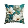 Cross-border fronha pêssego pele veludo fronha verde planta ginkgo folha impressa home sofa travesseiro sala de estar capa almofada
