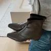 Botines de tacón bajo, nuevos estilos de botas para mujer otoño/invierno 2026, botines para mujer, botas de ajuste ceñido, botas de moda, botines de punta para mujer