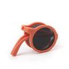 Nuevas gafas de sol para niños y niñas, estilo occidental, color macarrón, montura redonda, plegables, color caramelo.