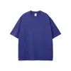 Nuevo Producto de Manga Corta 275g Tono Tierra Holgado Camiseta de Manga Corta Lisa para Hombre Niebla Algodón Puro Marca Trendy para Hombre Ropa para Hombre Tallas Grandes
