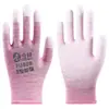 Luvas Lingkun Pu508 de Cinco Dedos com Palma Reforçada, Resistentes ao Desgaste, Antiderrapantes, Antiestáticas para Trabalho, Manuseio em Fábrica Digital