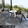 Mesa e Cadeiras Modernas para Escritório de Vendas Individual, Recepção de Balcão e Sofá-Cadeira para Reunião de Quarto de Pousada em Varanda Simples