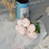 Flor Rosa decoración artificial boda decoración salón de bodas flor de cerezo rosa hortensia habitación de boda decoración de mesita de noche flor artificial