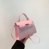 Bolsa de Nicho Bolsa de Mão de Luxo Bolsa Feminina 2024 Nova Moda Bolsa Quadrada Pequena Versátil de Ombro Transversal Bolsa Kelly