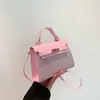 Bolsa de Mão Pequena Tendência para Mulheres 2024 Nova Popular Coreana Ombro Transversal Para o Trabalho de Alto Padrão Versátil Bolsa Kelly