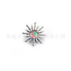 Clavo de Oreja de Titanio Jiang Ti F136 Erizo de Mar Aobao Girasol Transfronterizo G23 Aleación de Titanio Joyería para Perforación Corporal Pendientes
