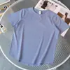 Lulu Bling Exclusivo Yoga Secagem Rápida Manga Curta Verão Respirável Esportivo Fitness Top Versátil Brilha no Escuro Camiseta