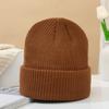Gorro de lana de punto con rizos cálidos multicolores de estilo coreano para otoño e invierno, estilo melón de moda para hombres y mujeres, venta al por mayor