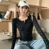 Suéter de Tricô Longo com Manga Longa, Estampa de Bolinhas, Afinando a Cintura, Coleção Outono/Inverno 2026, Popular na Internet, Mais Vendido em Roupas Femininas em Dongdaemun, Coreia