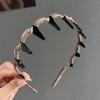 Nova Faixa de Cabelo da Moda 2026 para Mulheres, Presilha de Cabelo Antiderrapante com Dentes para Lavar o Rosto, Faixa de Cabelo Estilo Francês